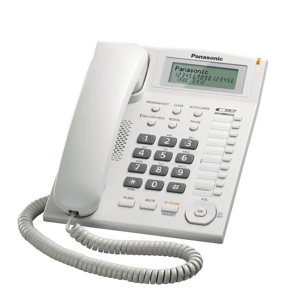 Telefono Fijo con Cable KX-TS880LXW Panasonic