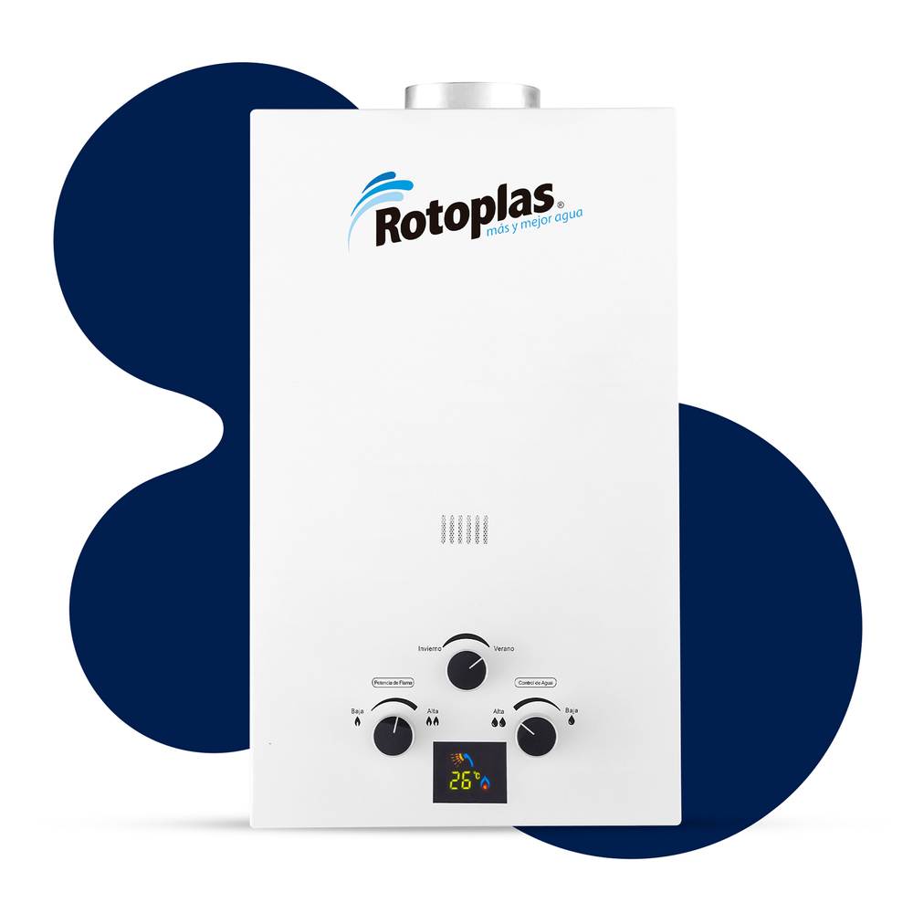 Calentador a Gas FLAMING 10L GN Rotoplas