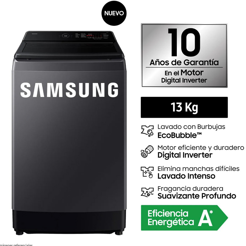Lavadora WA40F13E4CPE Samsung