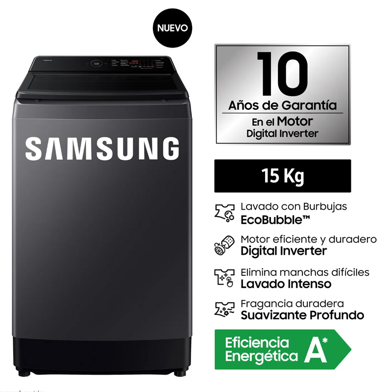 Lavadora WA40F15E4CPE Samsung