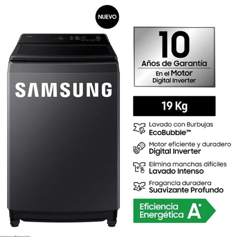 Lavadora WA40F19E7CPE Samsung